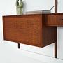 Regalwand Teakholz 1960er Jahre 13