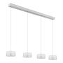 LED Pendant Light Belinda Clear Glass Iron 4