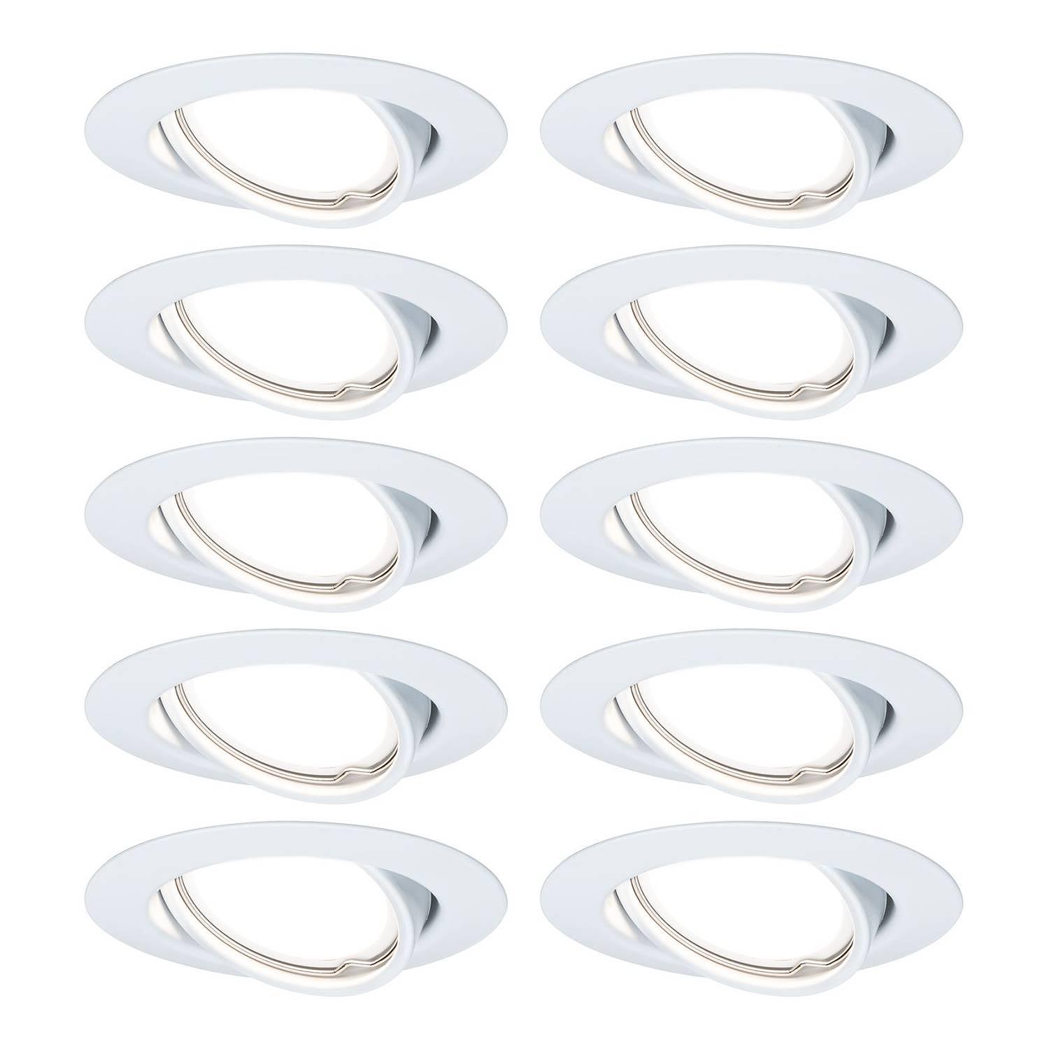 10x Einbauleuchte Weiß 1