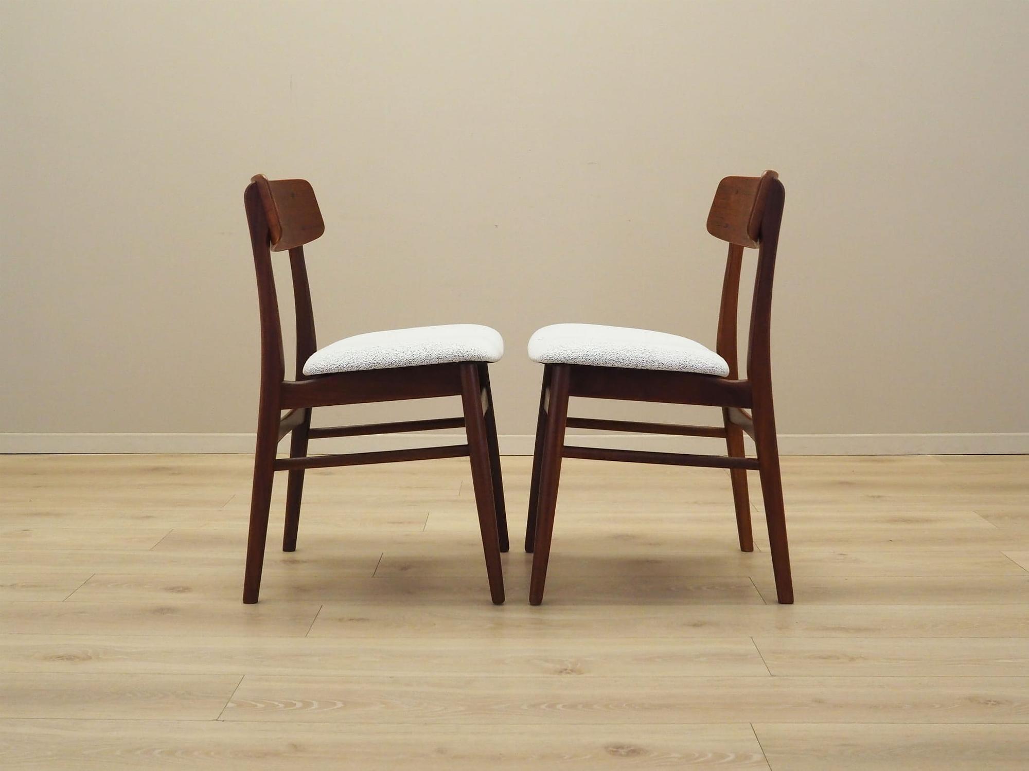 2x Esszimmerstuhl Teakholz 1970er Jahre 8