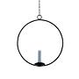 Ijus Decorative Ring with Vase/Candle Holder Black Ø 34cm 2