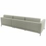 Tyme Sofa Feingewebe Lichtgrau 3