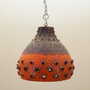 Vintage pendant lamp ceramic multicolor 1960s 1