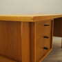 Vintage Desk Ash Wood Brown 1960s 9