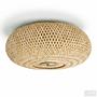 Zelux ceiling light 1-bulb bamboo iron 4