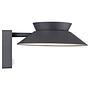 Solar-Wandleuchte Justina Aluminium Grau 3