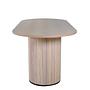 Bianca Oval Dining table Whitewash Veneer 4