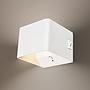 Borra Battery LED Wall Light Aluminium White 1