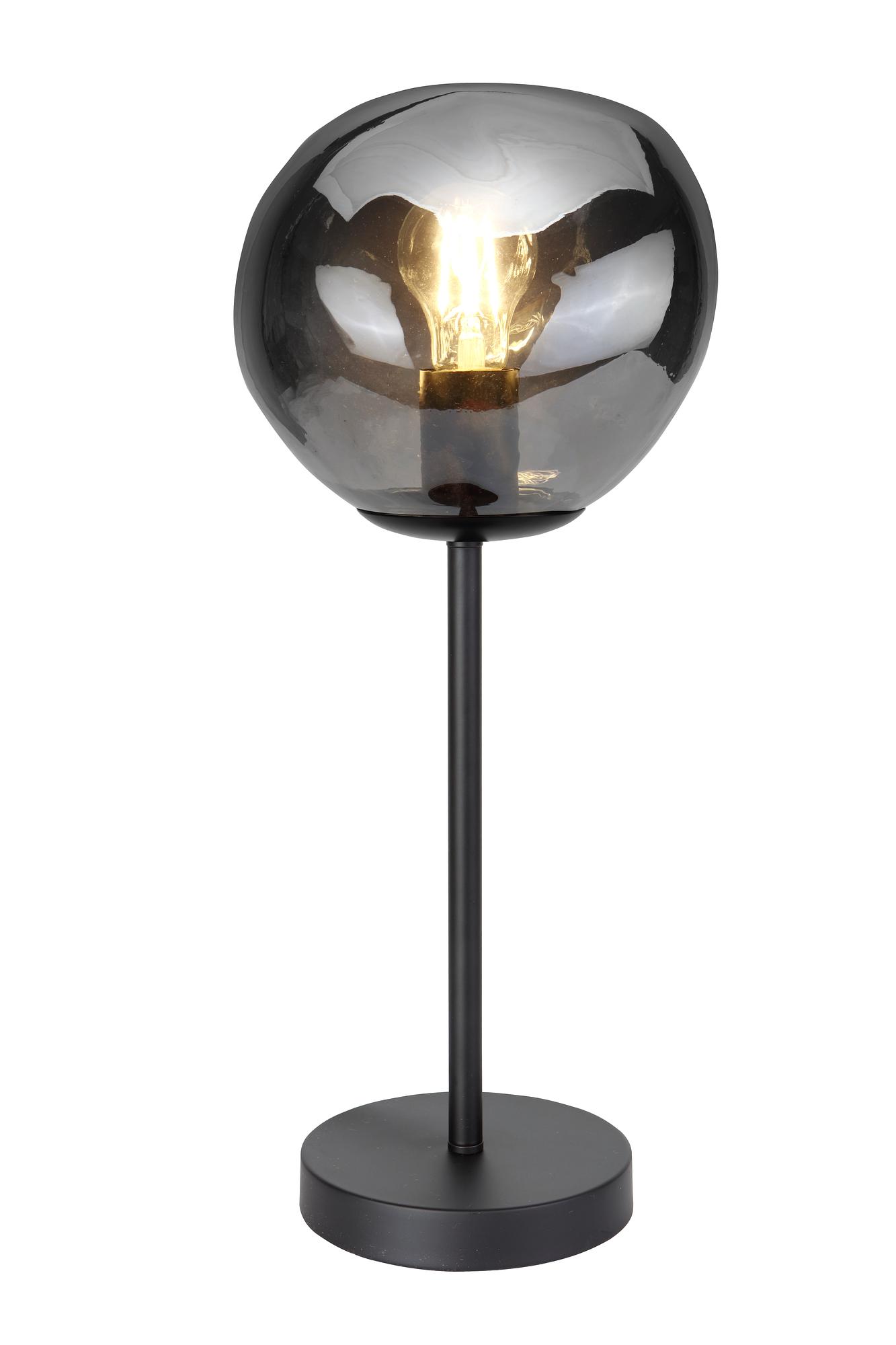 Tischlampe Rauchglas Grau 0