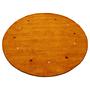 Wollteppich Gabbeh Uni Rund Wolle Orange 150 x 150 cm 0