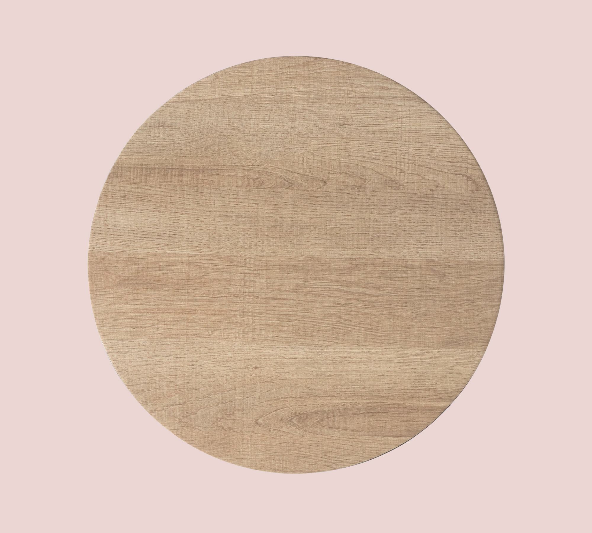 Round side table Oak decor Brown Black 5