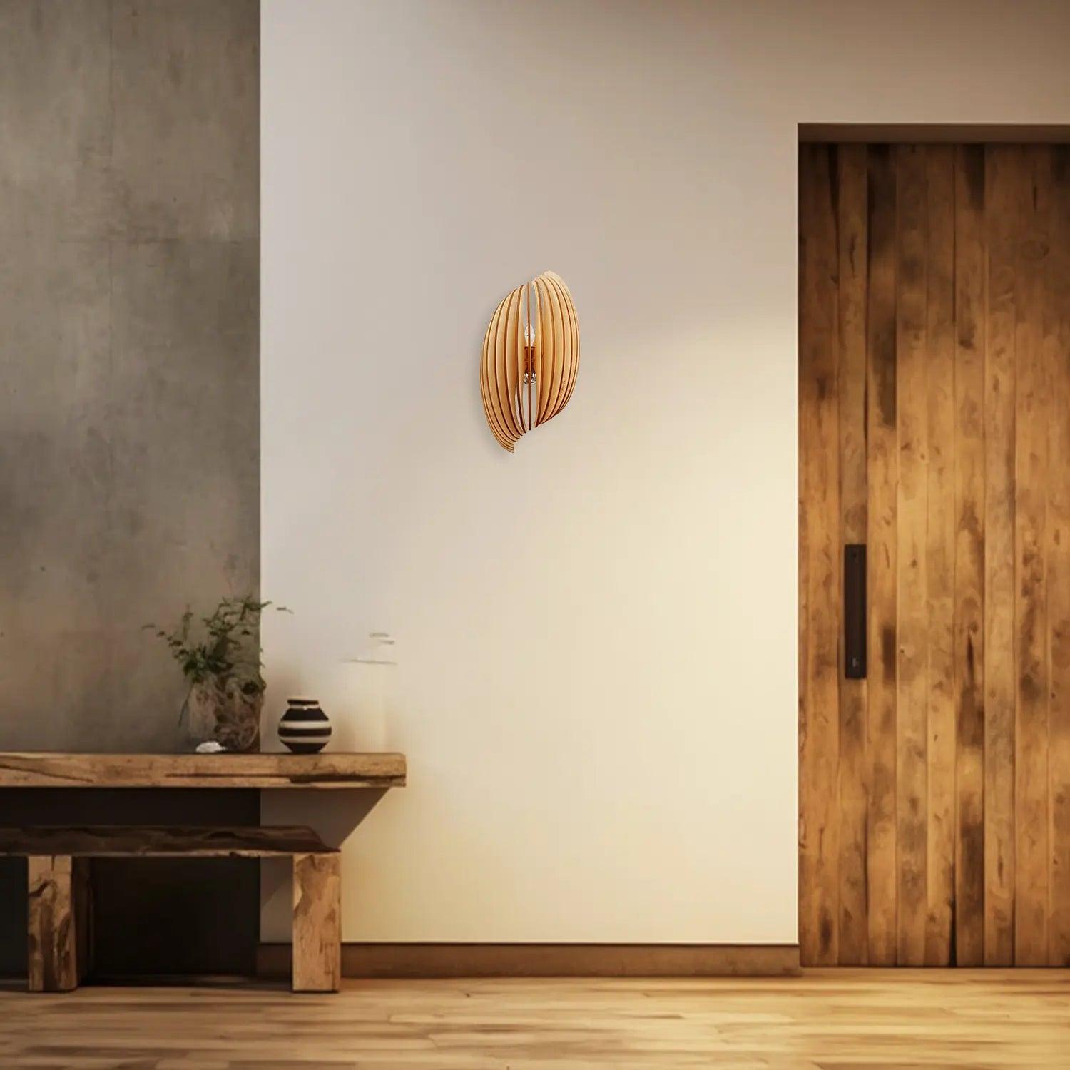 Assia Clair Wandlampe Holz 9