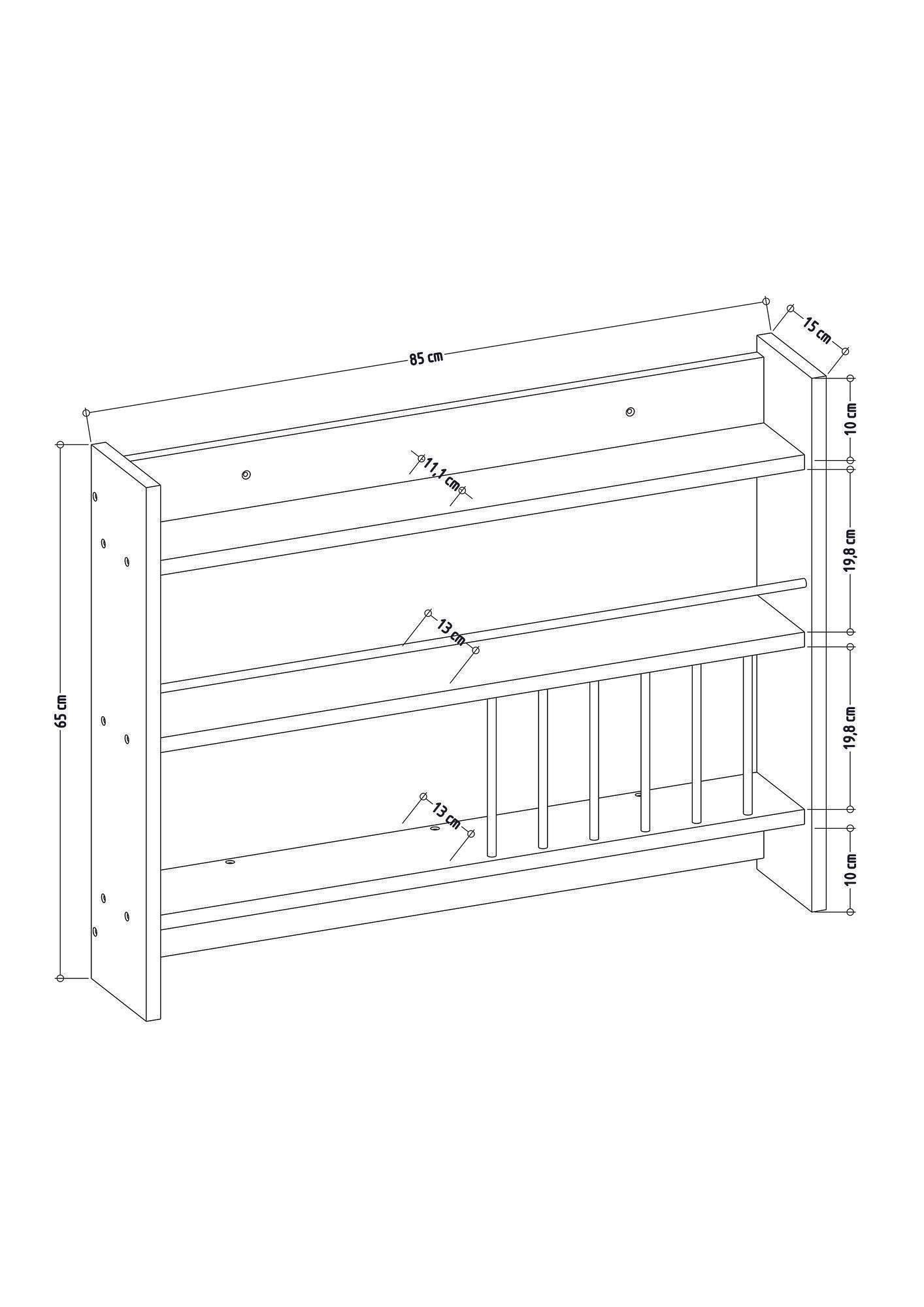 Kolin Regal Holz Anthrazit 1