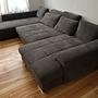 U-Form Sofa Set Dunkelgrau 0