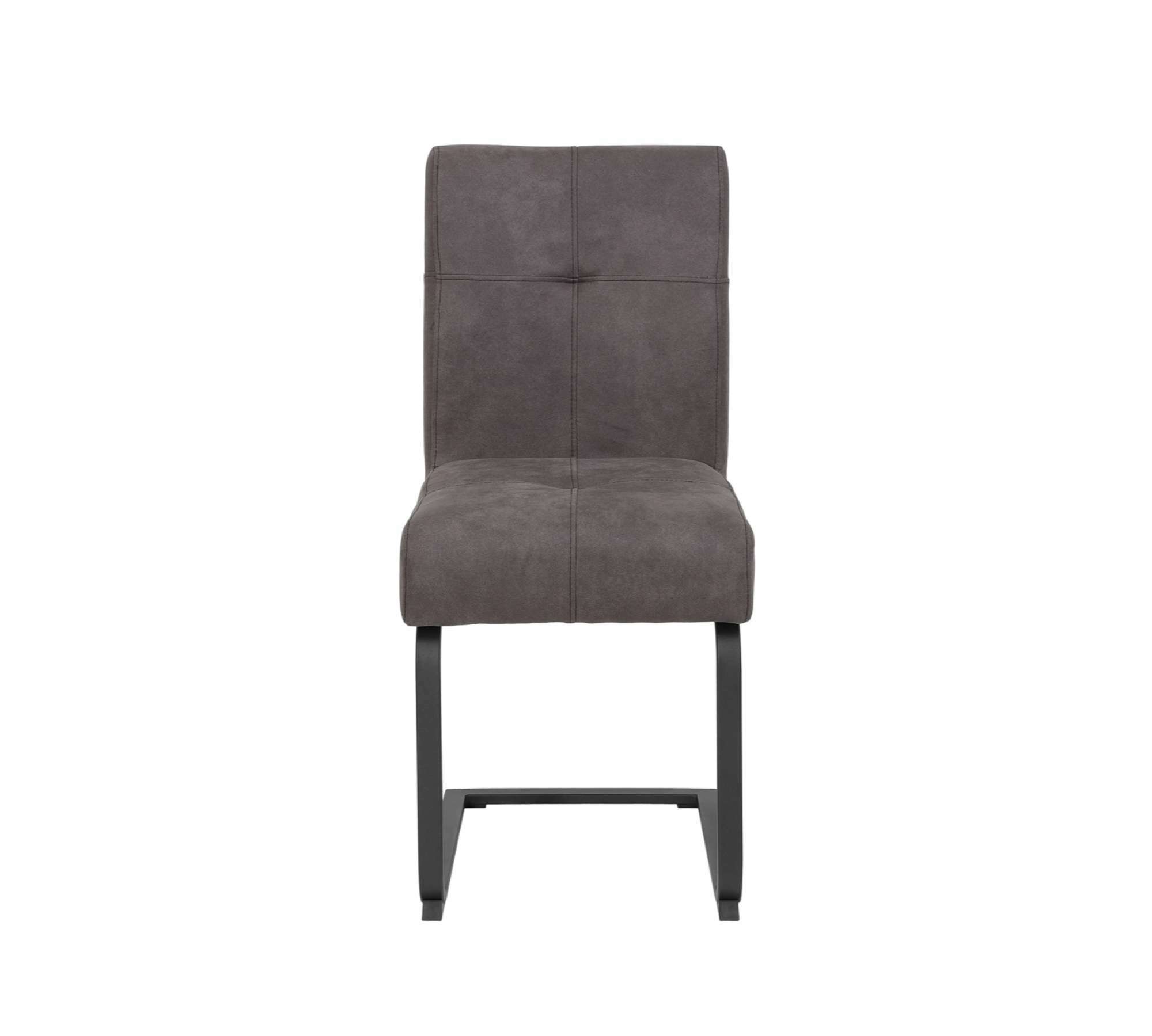 2 x Freischwinger Microfaser Stahl Vintage Schwarz 1