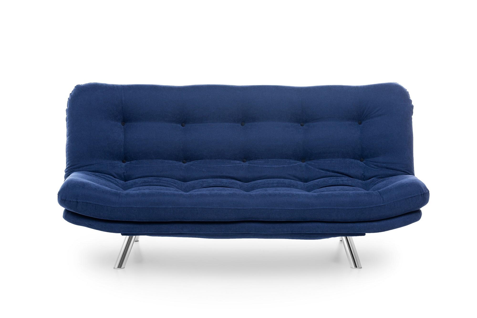 Misa Schlafsofa 3-Sitzer Navy Blau 0