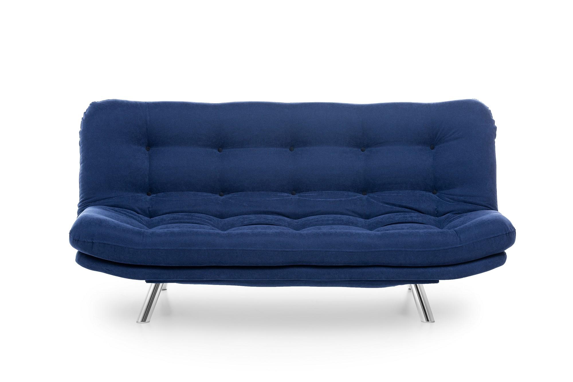 Misa Sofa Bed 3-Seater Navy Blue 0