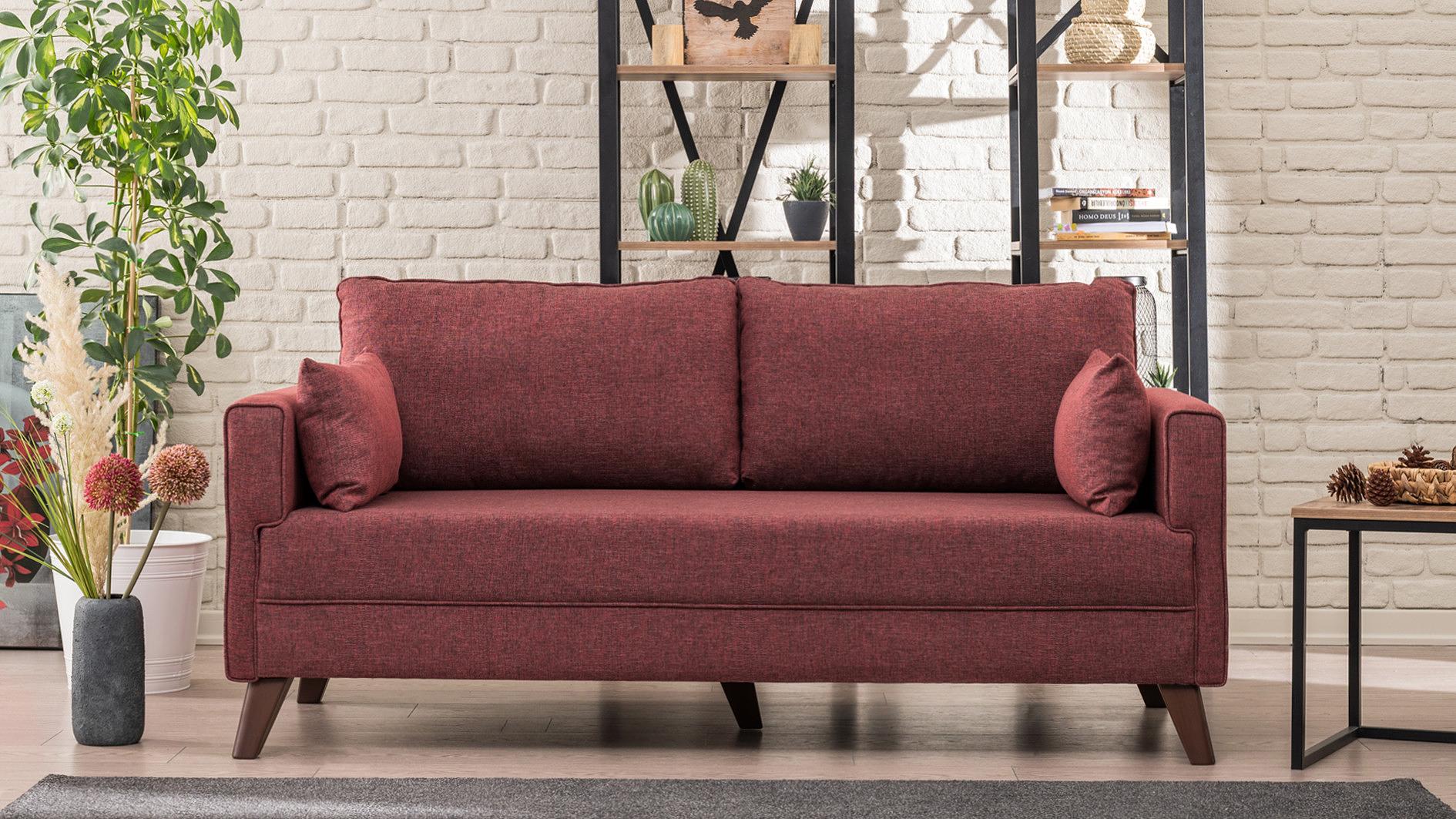 Bella Sofa 2-Sitzer Rot 1