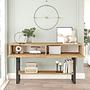 Console table with shelf Brown 3