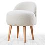 Rufmee Pouf Wood Veneer White 0