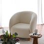 Elephant Armchair Textile White 1