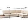 Tulip Ecksofa Rechts Beige 8