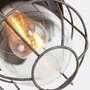 Pendelleuchte 1-flammig Metall Glas Braun 5