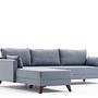 Bella Sofa Récamiere Links Blau 6