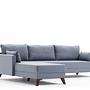 Bella Sofa Récamiere Links Blau 6