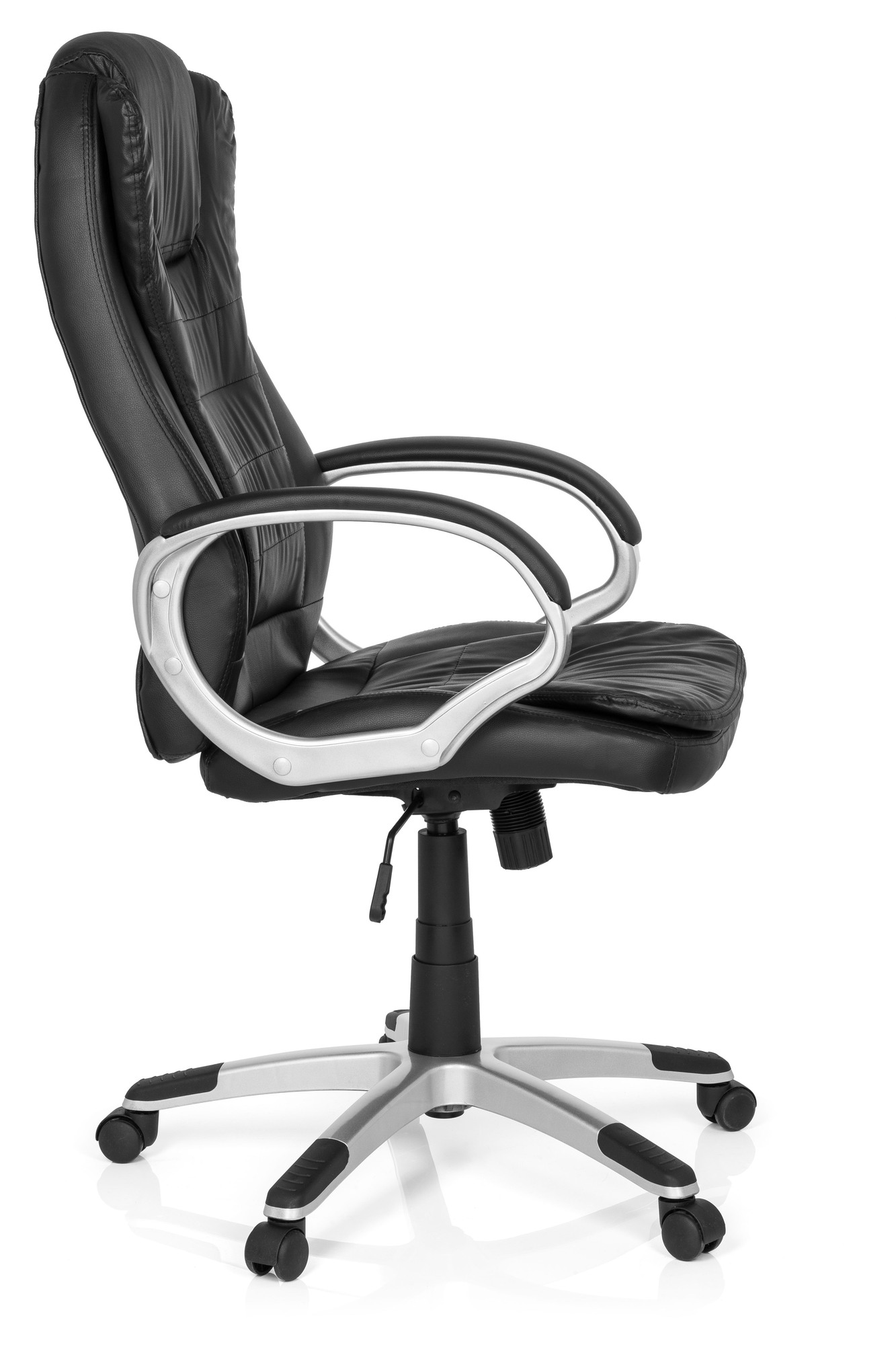 Poltrona direzionale ecopelle nero 4