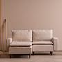 Lungo Mini Ecksofa Creme 1