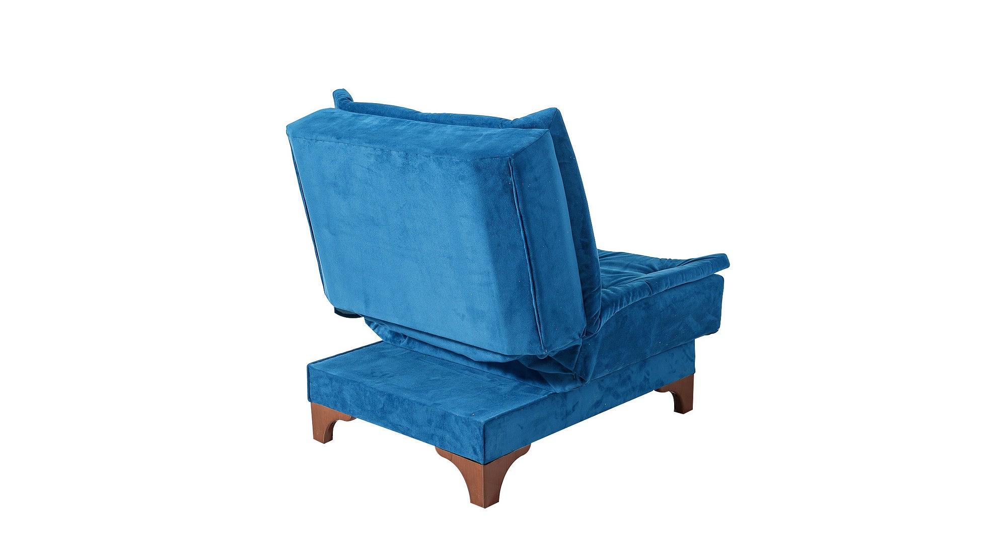 Kelebek Schlafsofa Set Holz Dunkelblau 9