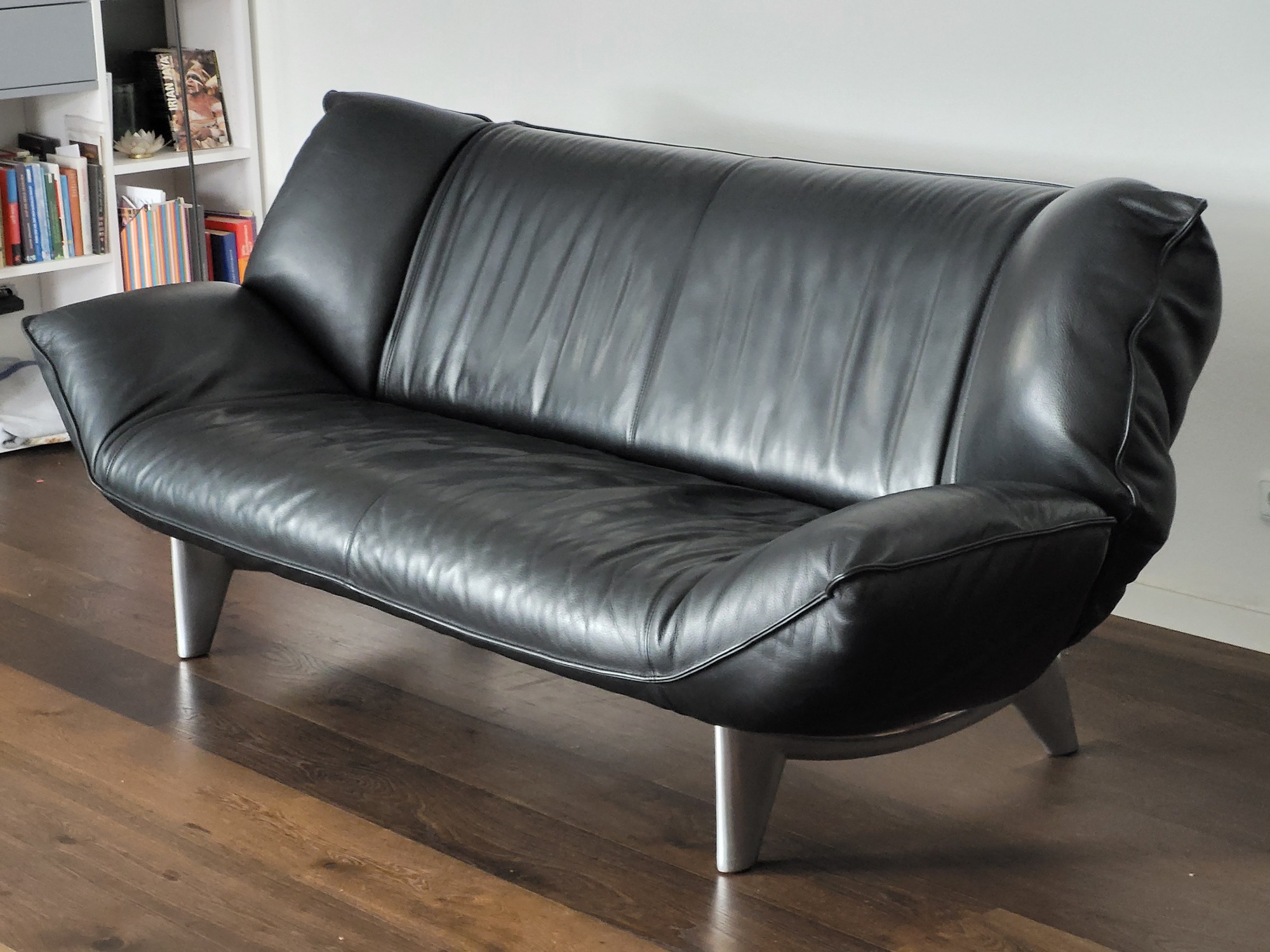 Tango Sofa 3-Sitzer Leder Schwarz 0