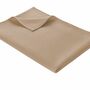 Leichte Decke aus Waffelpiqué 100% Baumwolle Taupe Single 0