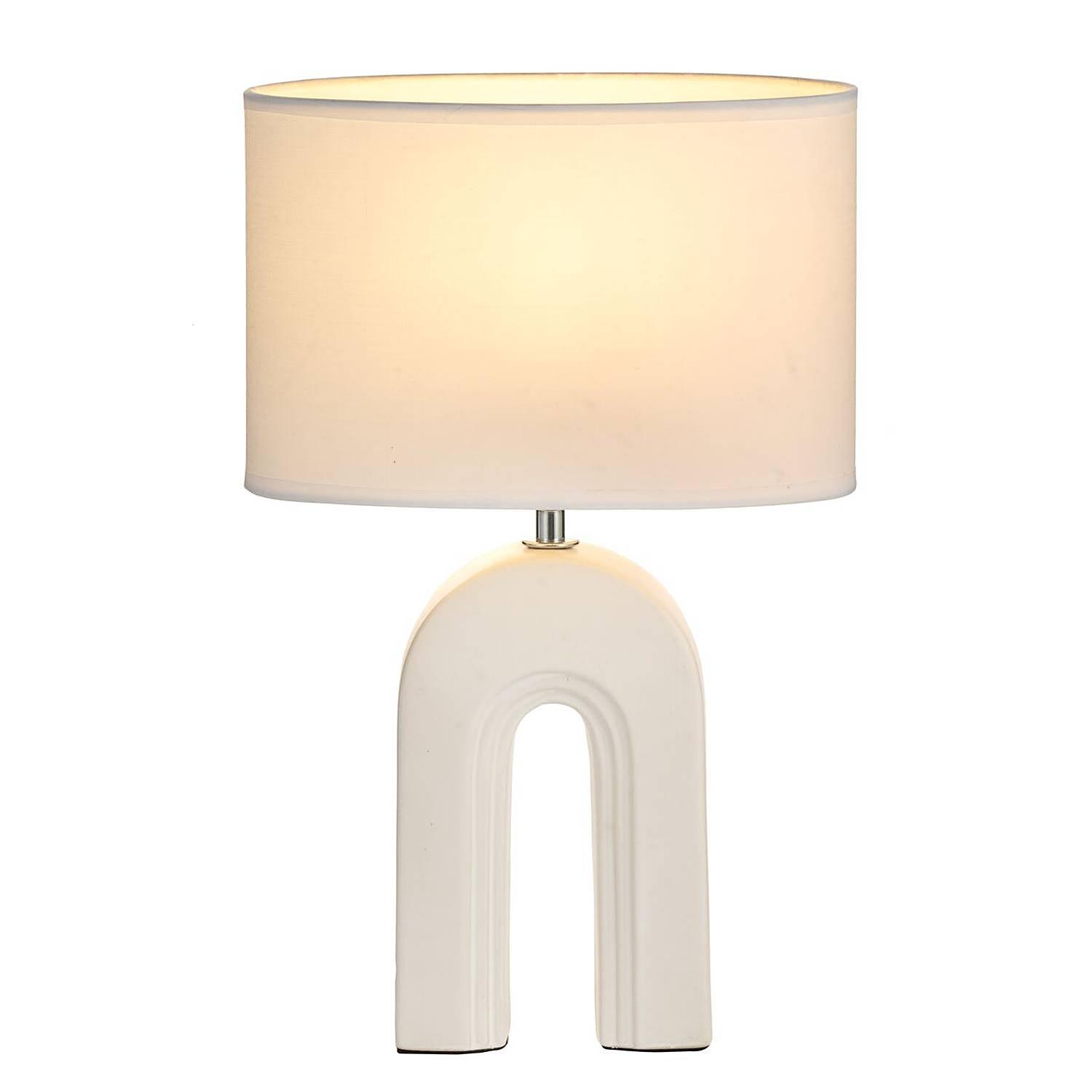 Glow Of Purity Tischleuchte Keramik Beige 1-flammig 0