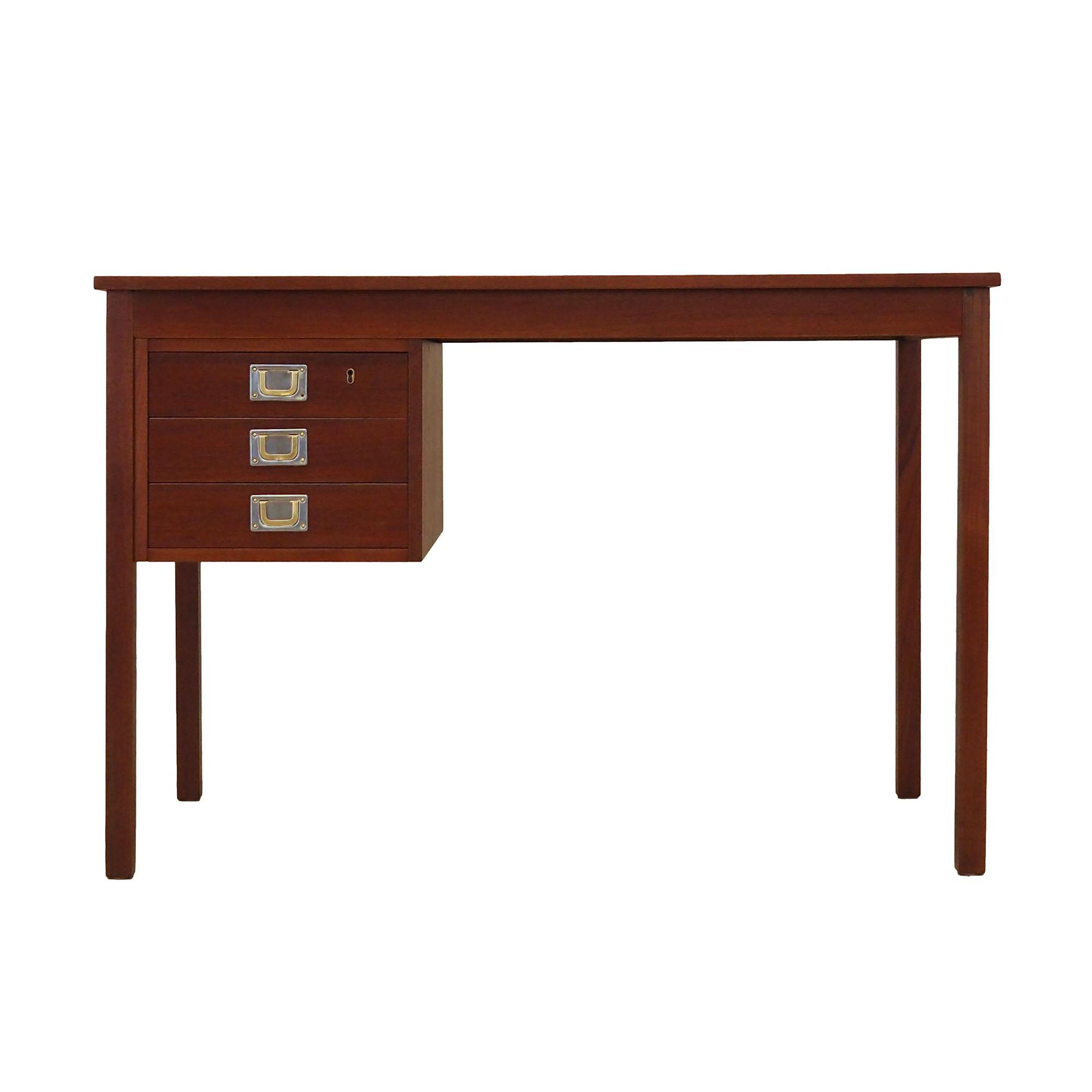 Schreibtisch Teakholz 1960er Jahre 0