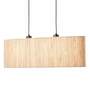 2-flame pendant light natural fiber steel light brown 0