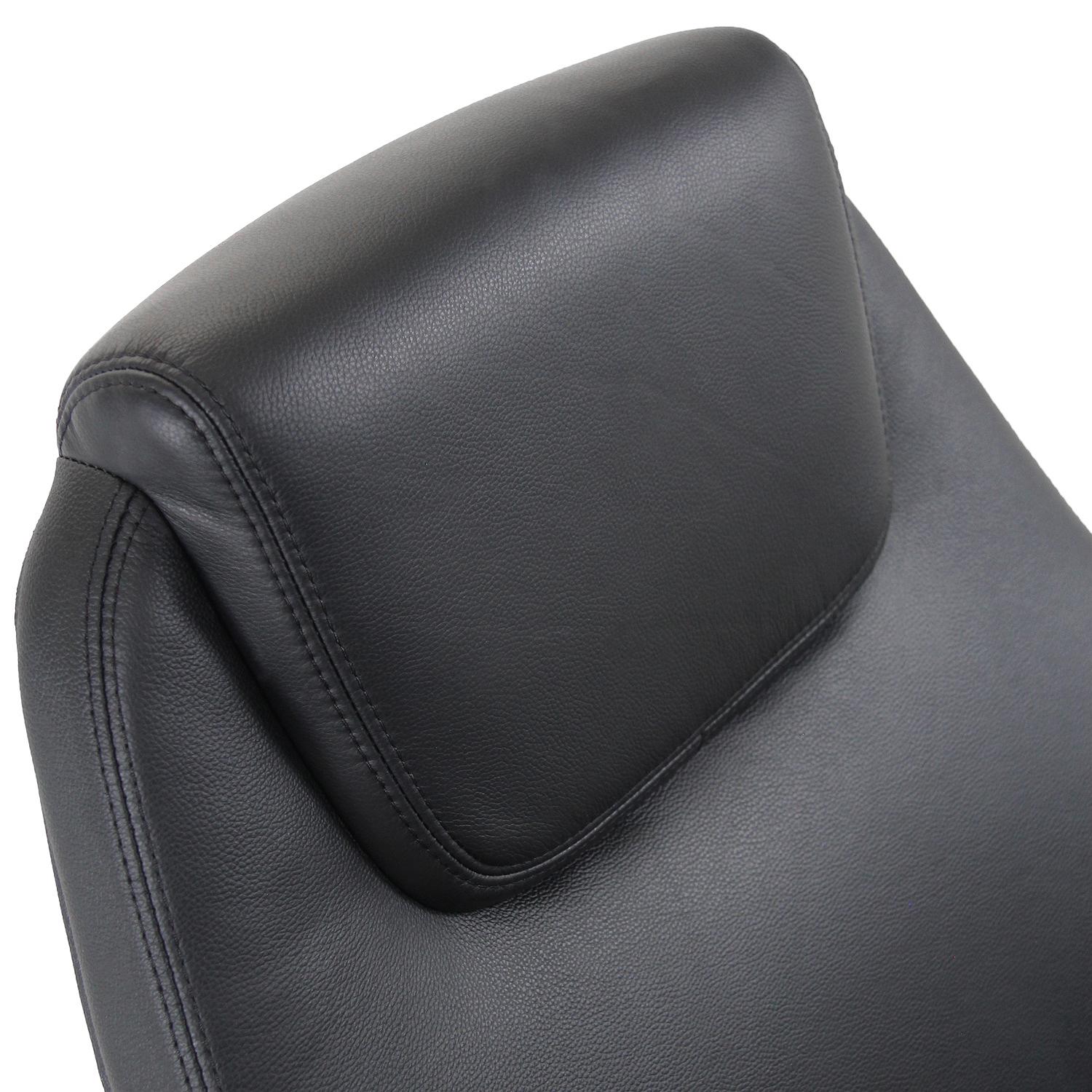 FERRARA Bürostuhl Leder Schwarz 3