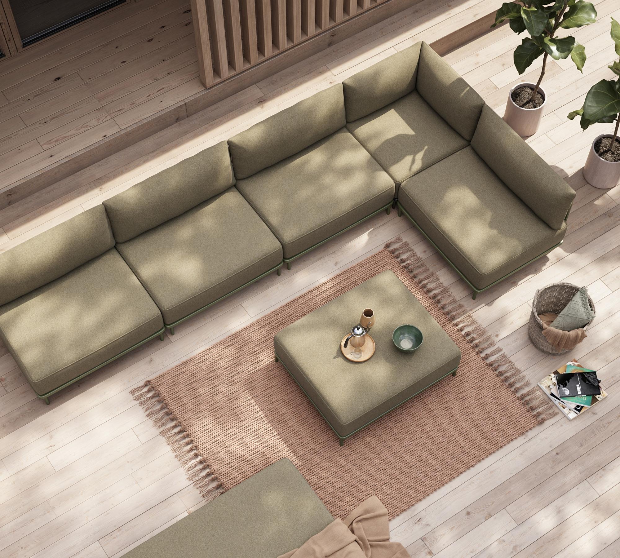 Vincent Outdoor 1-Sitzer Modul Rechts Clary Sage Green 3