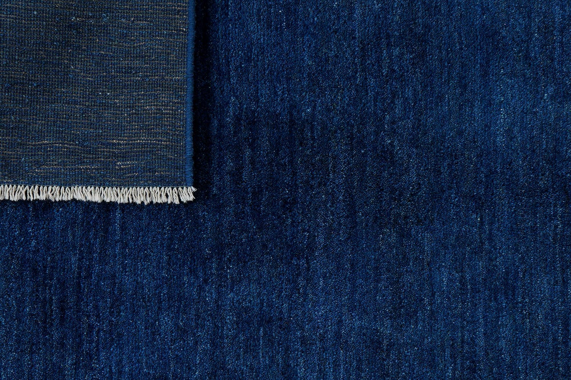 Gabbeh Teppich Wolle Blau 5