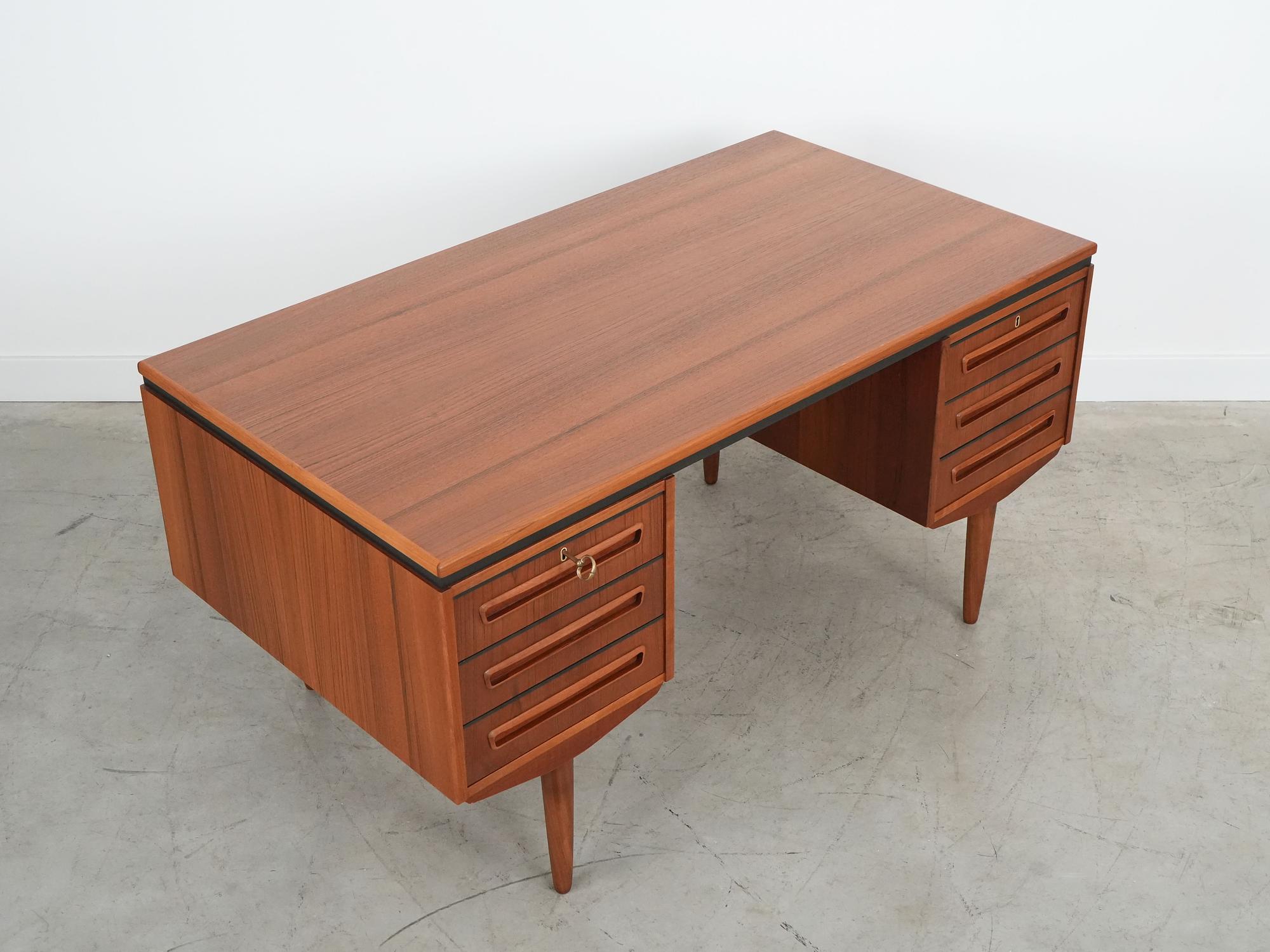 Schreibtisch Teakholz 1960er Jahre 5