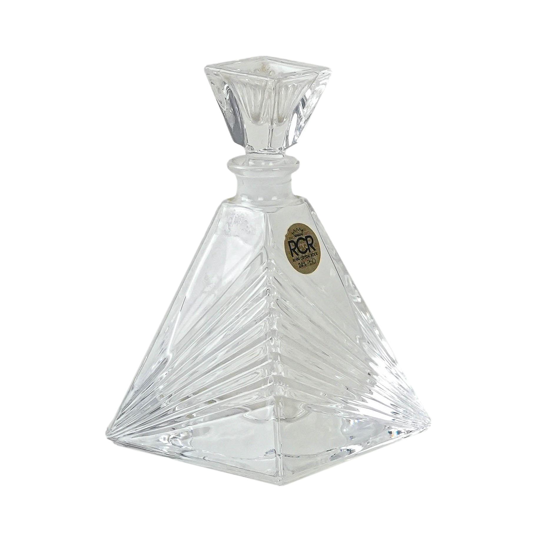 Glaskaraffe Transparent 1970er Jahre 0