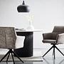 Armchair YEVOY Set of 2 Microfiber Iron Dark Grey 2
