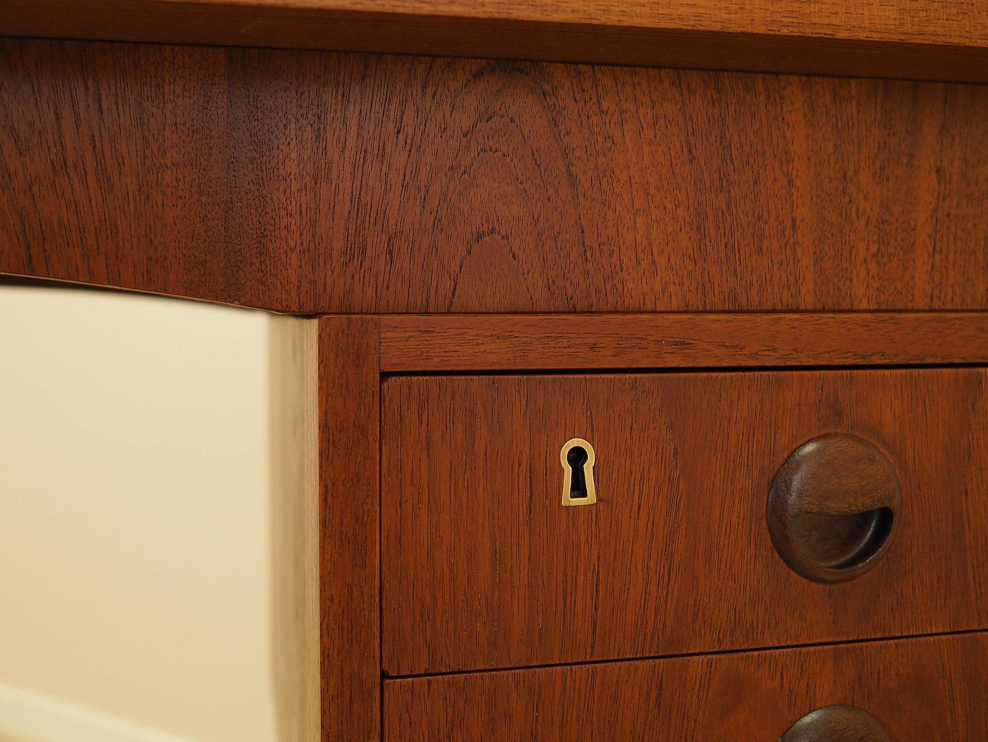 Teak desk 1970s 7