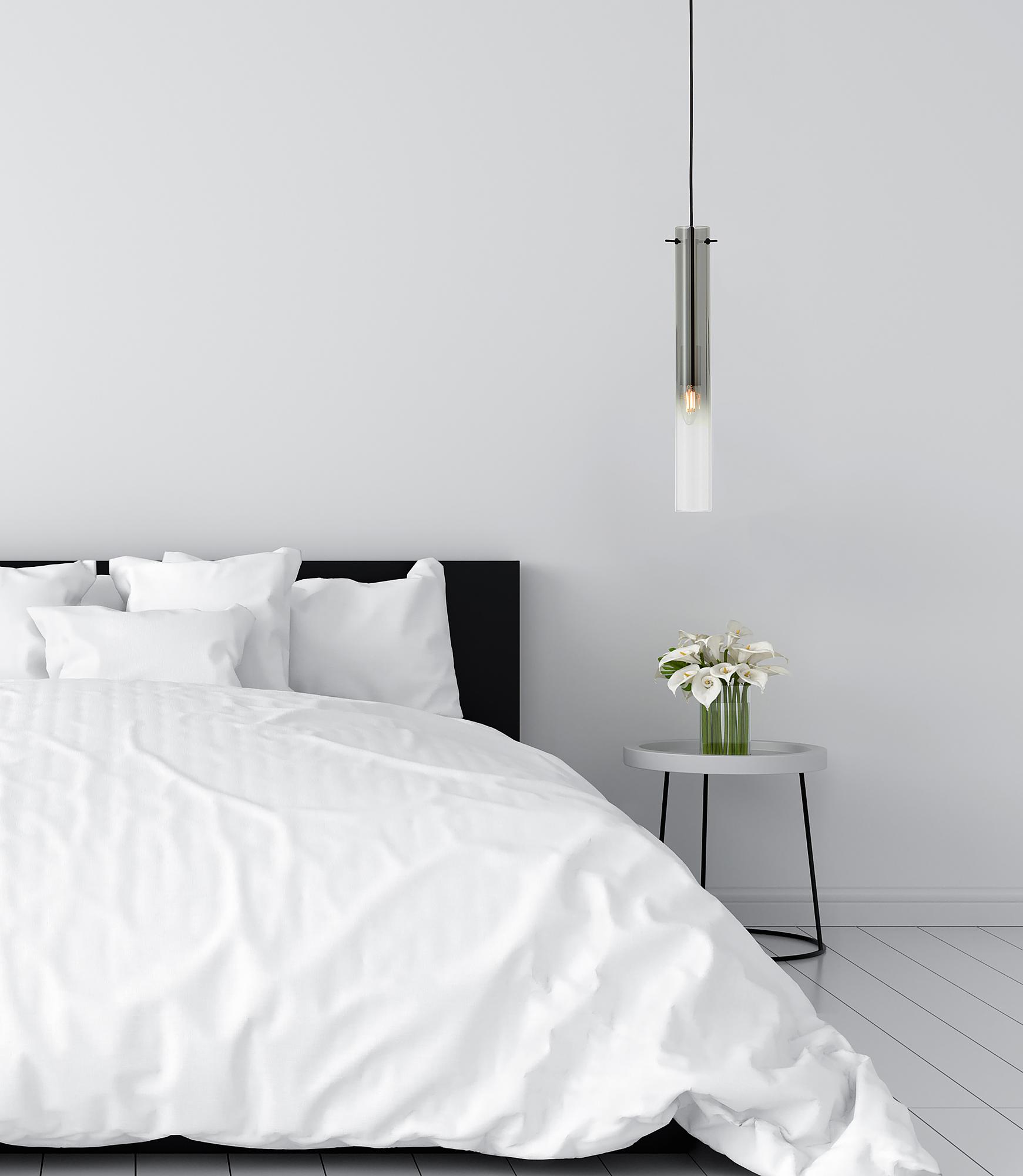 Pendant lamp Glasini Smoked glass Black 0