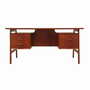 Vintage desk teak brown 1970s 0