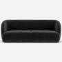 Award-Winning Paula 3-Sitzer Sofa Velour Matt Dark Grey 0