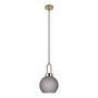 Pendelleuchte Lotun I Glas Messing Grau 2