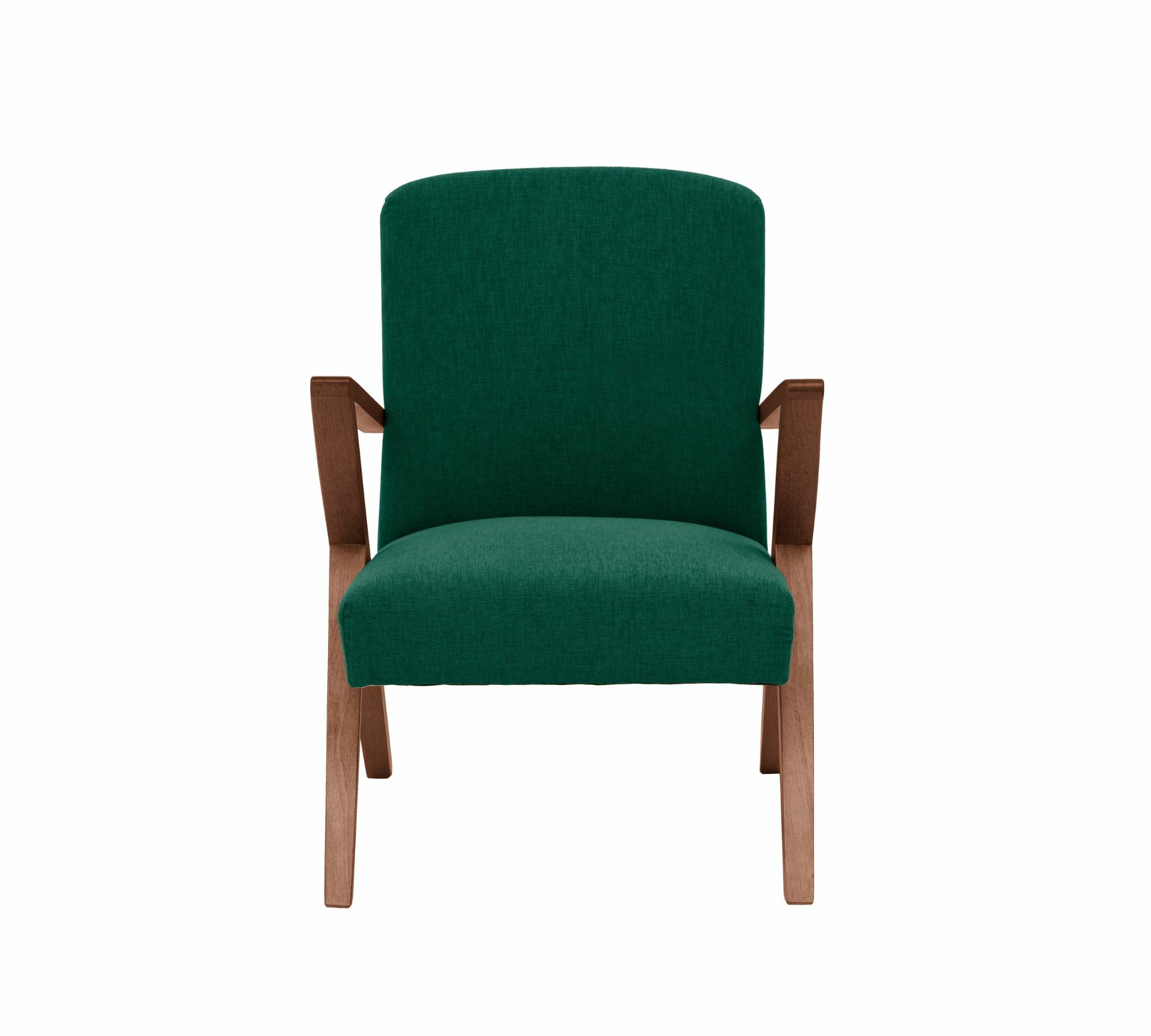 Retrostar Sessel New Life Nussbaum Beizung Opalgrün 2