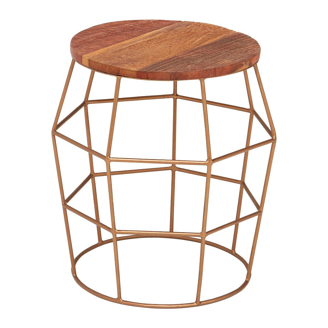Nandri side table wood iron 1